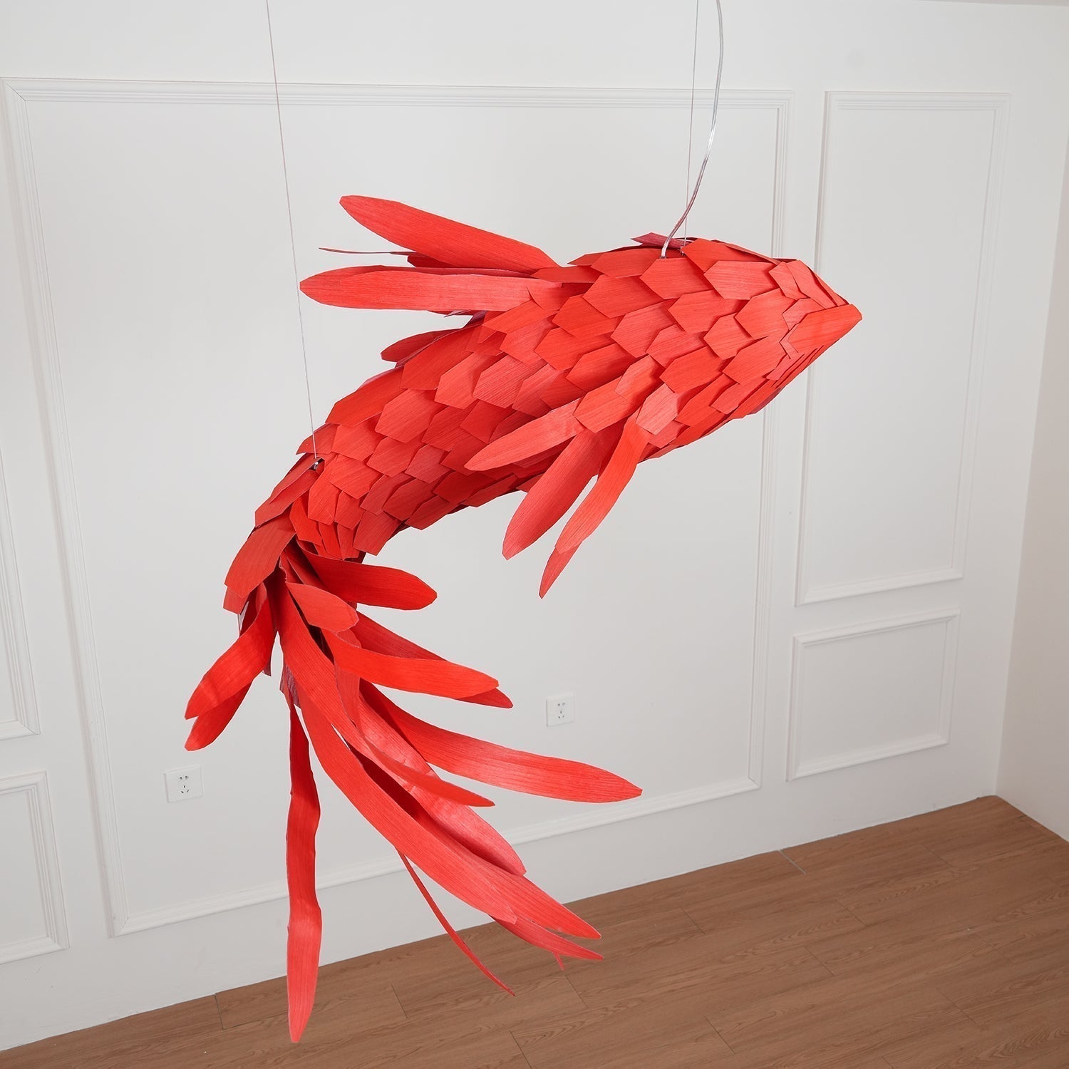 Vamararae Crimson Swirl Koi Pendelleuchte-Letslighting