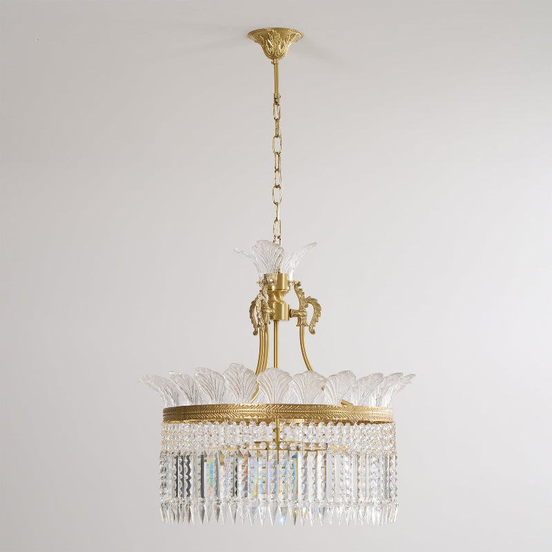 Crinoline Postmoderne Luxus Messing Kristall Kronleuchter-Letslighting