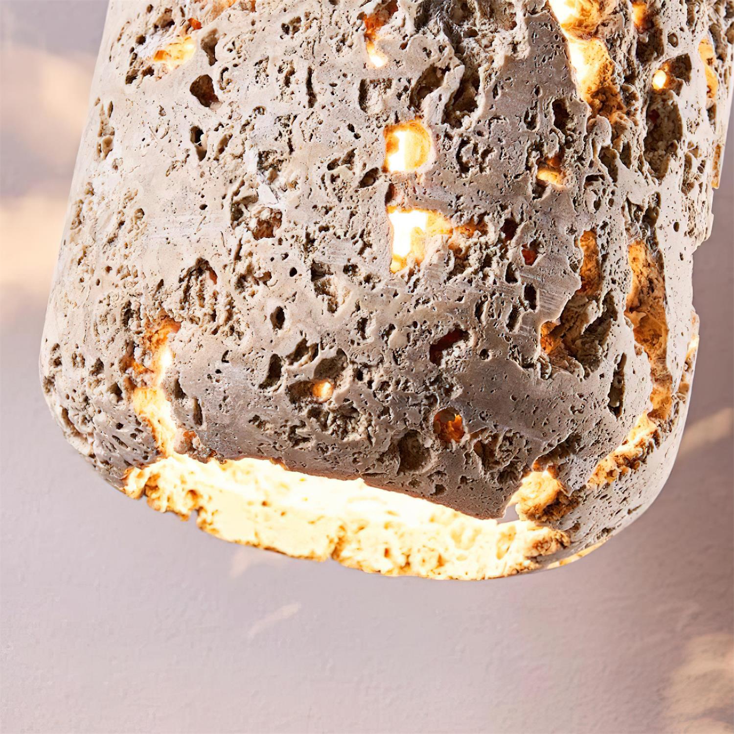 Eryno Concrete Travertine Pendant Light - Letslighting