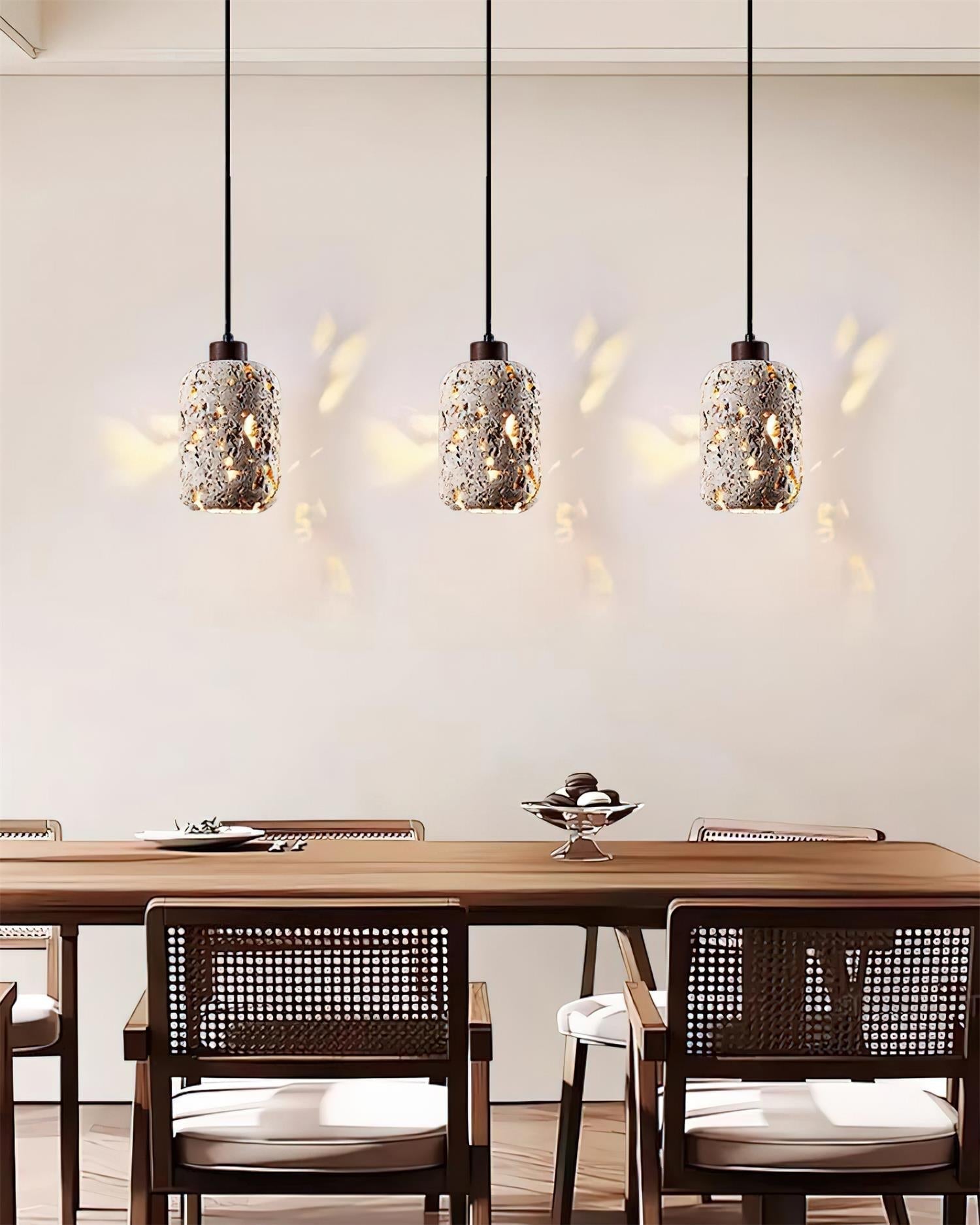 Eryno Concrete Travertine Pendant Light - Letslighting