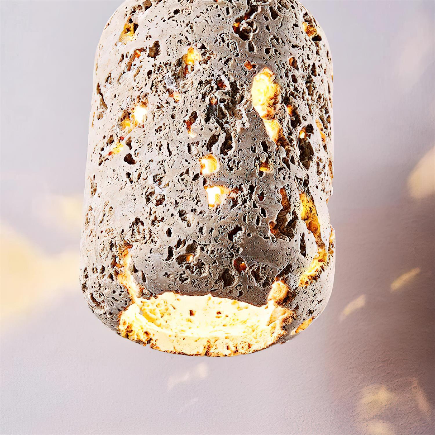 Eryno Concrete Travertine Pendant Light - Letslighting