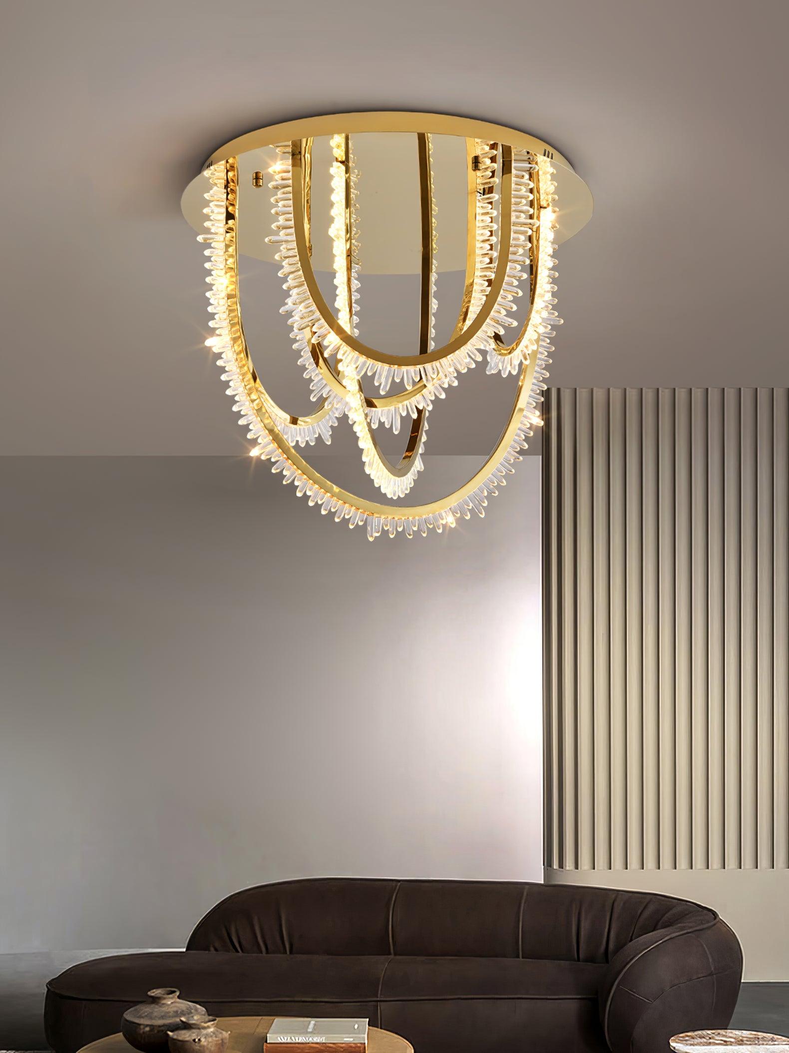Crystal Individuelle Kreativität Cordel Kristall Deckenleuchte-Letslighting