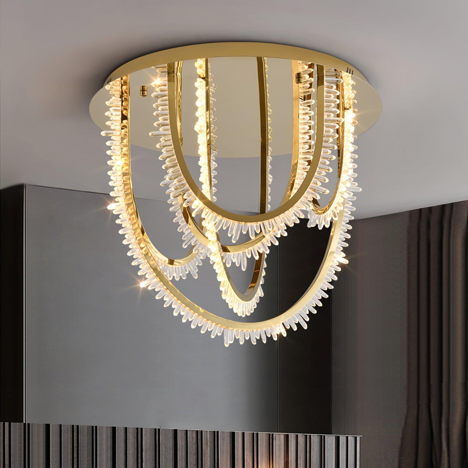 Crystal Individuelle Kreativität Cordel Kristall Deckenleuchte-Letslighting