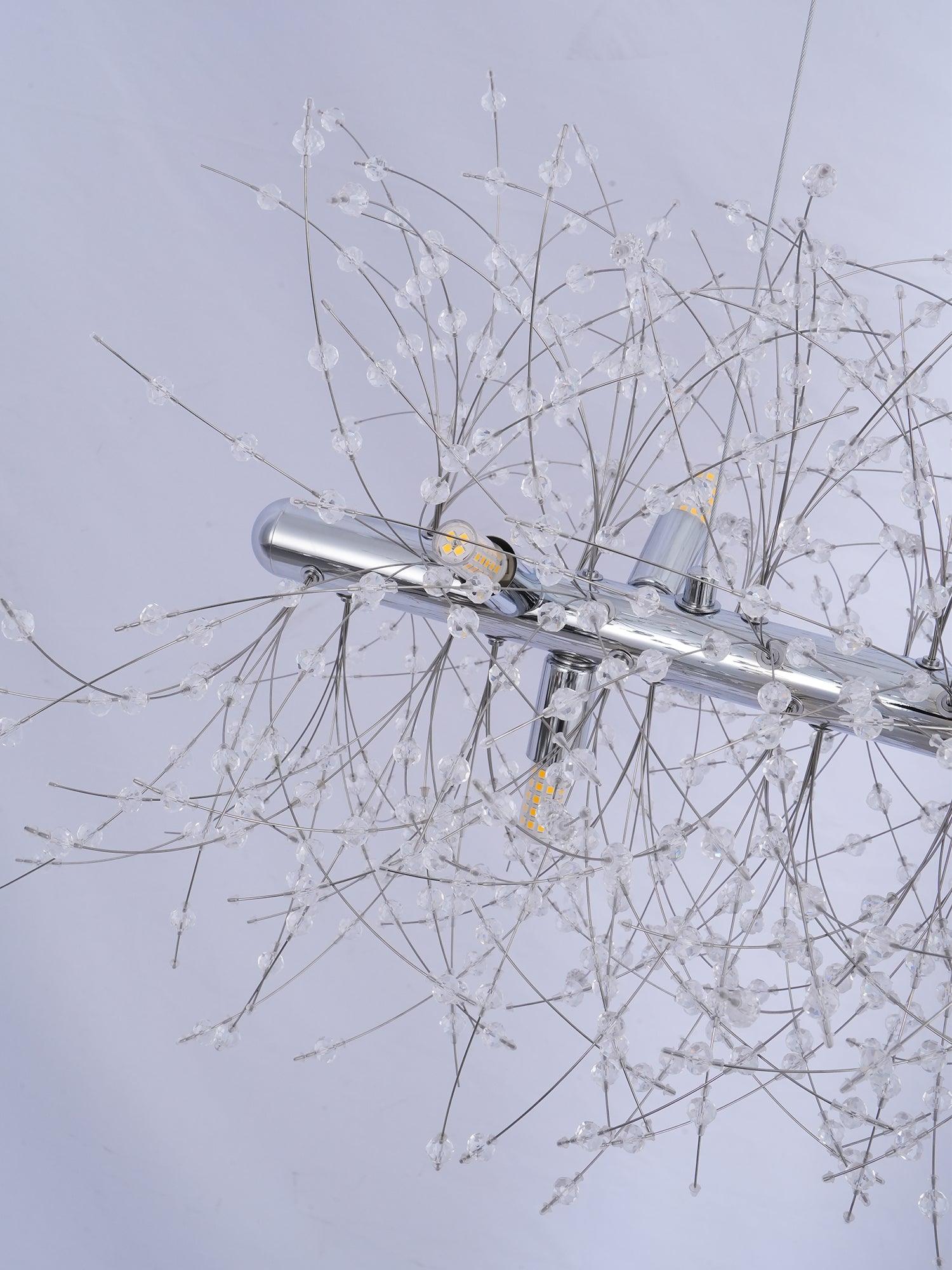 Lustra Chandelier Crystal Dandelion with Crystals-Letslighting