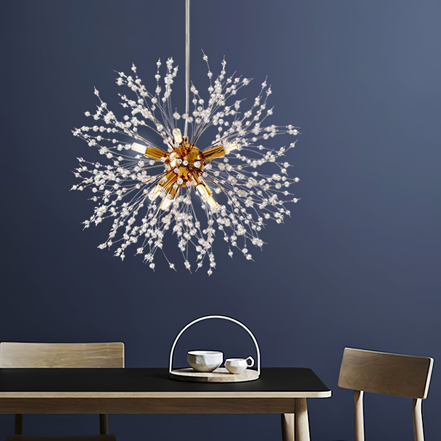 Lustra Chandelier Crystal Dandelion with Crystals-Letslighting