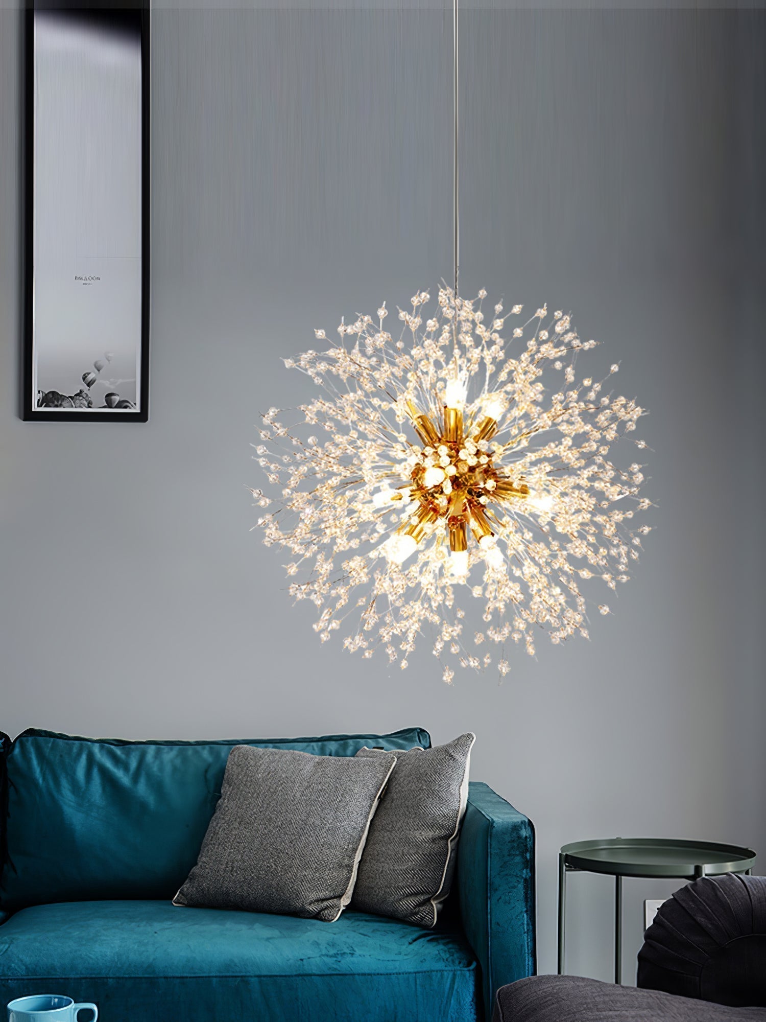 Lustra Chandelier Crystal Dandelion with Crystals-Letslighting