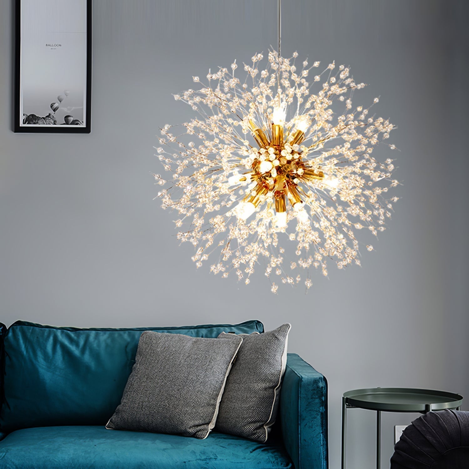 Lustra Chandelier Crystal Dandelion with Crystals-Letslighting