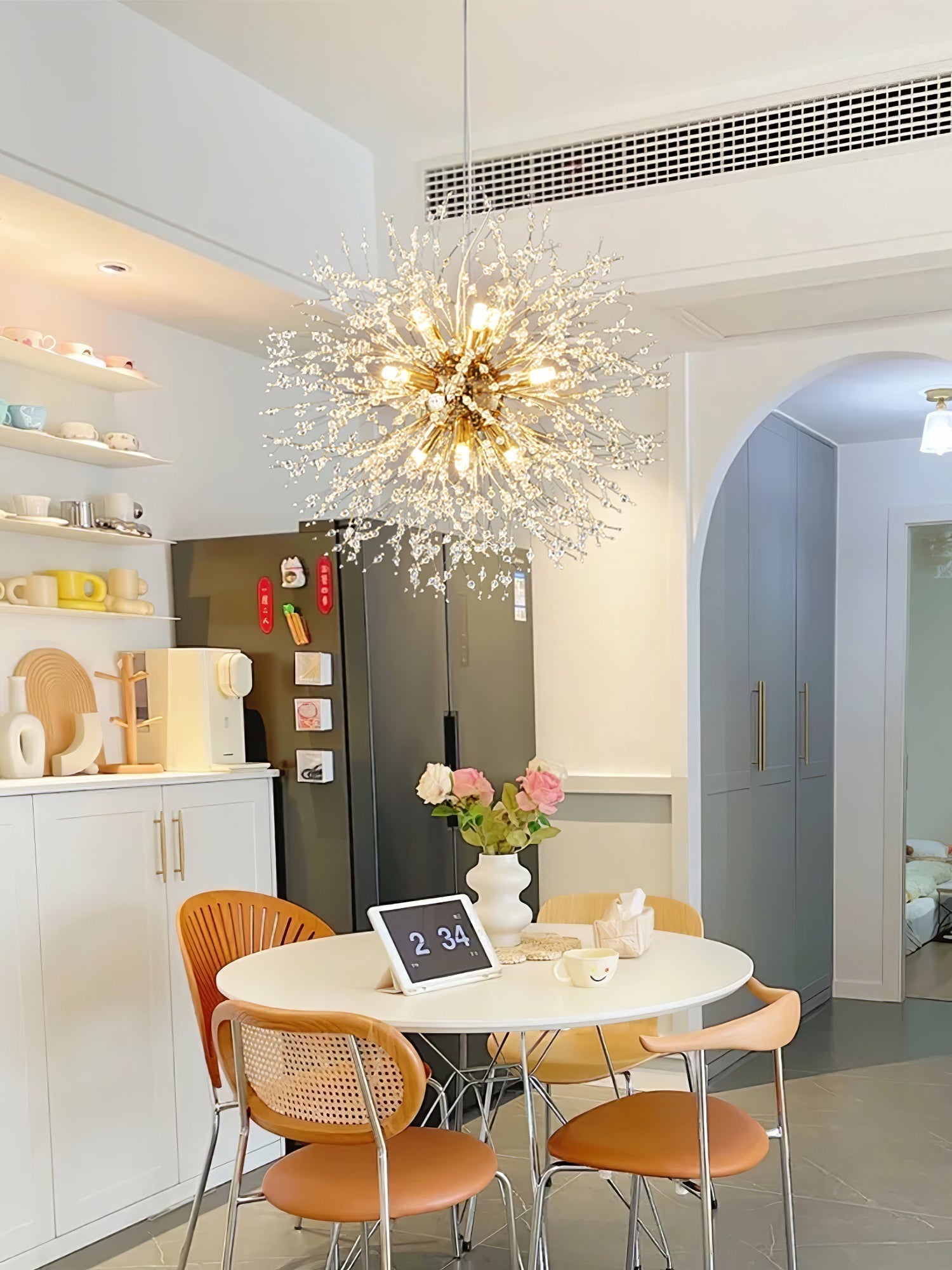 Lustra Chandelier Crystal Dandelion with Crystals-Letslighting