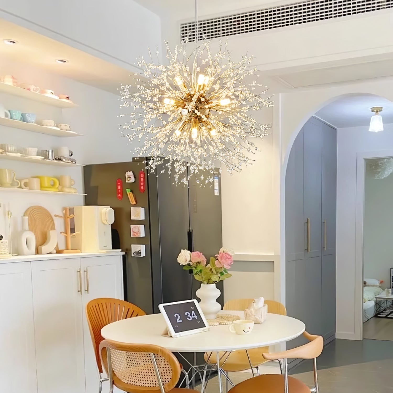 Lustra Chandelier Crystal Dandelion with Crystals-Letslighting