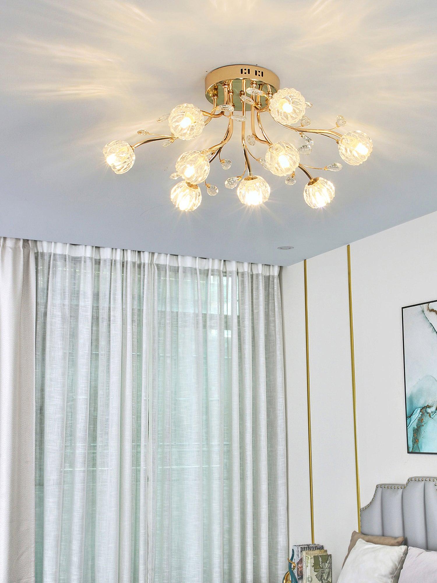 Crystal Flower Ceiling Light - Blowlighting