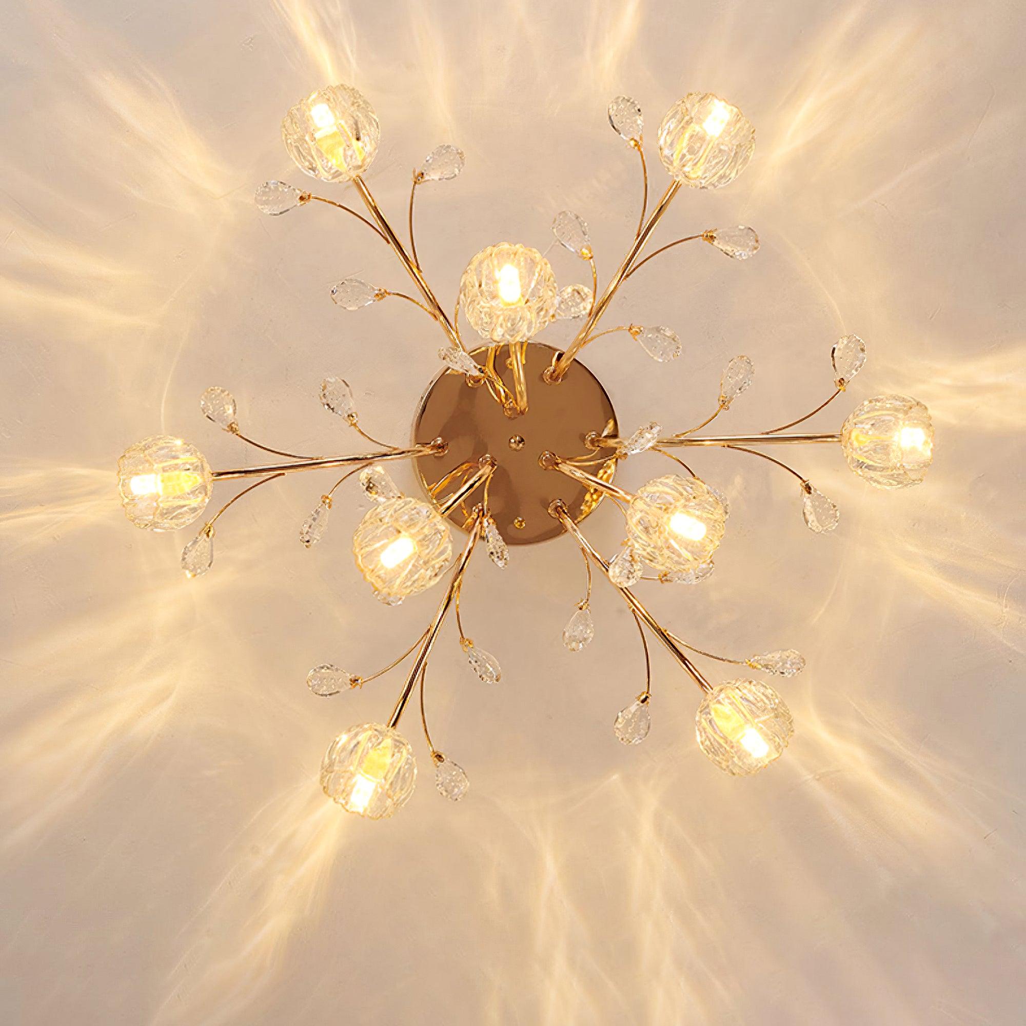 Crystal Flower Ceiling Light - Blowlighting
