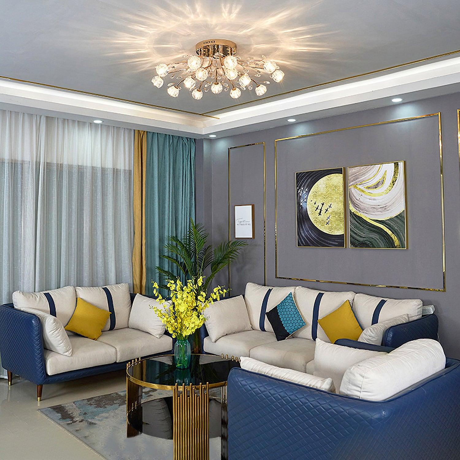 Crystal Flower Ceiling Light - Blowlighting