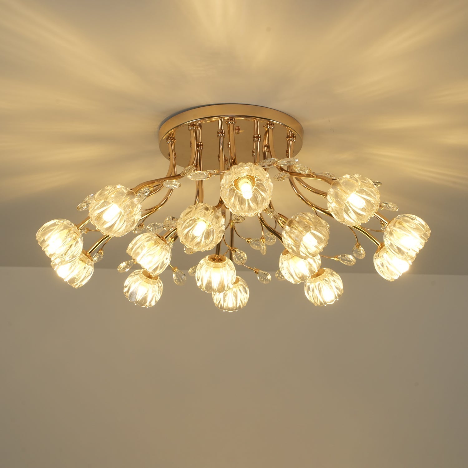 Crystal Flower Ceiling Light - Blowlighting