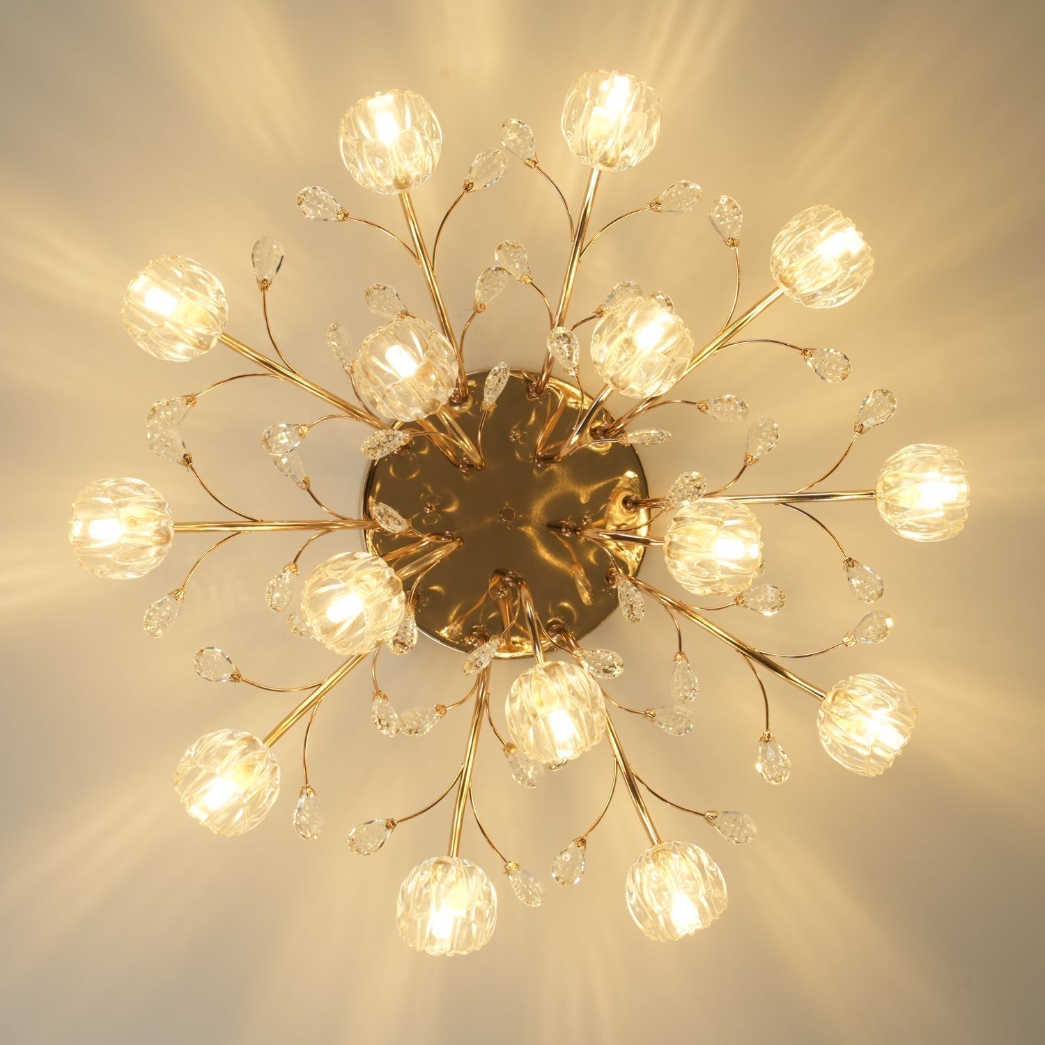 Crystal Flower Ceiling Light - Blowlighting
