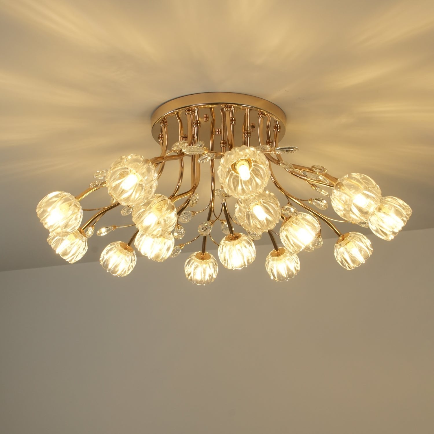 Crystal Flower Ceiling Light - Blowlighting