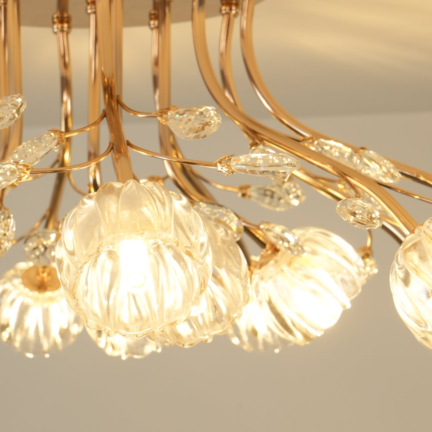 Crystal Flower Ceiling Light - Blowlighting
