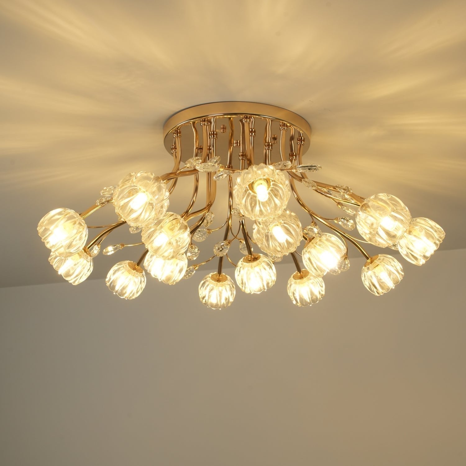Crystal Flower Ceiling Light - Blowlighting