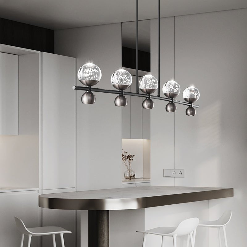 Lumiryn Orbitaler Kronleuchter mit Glaskugel-Letslighting