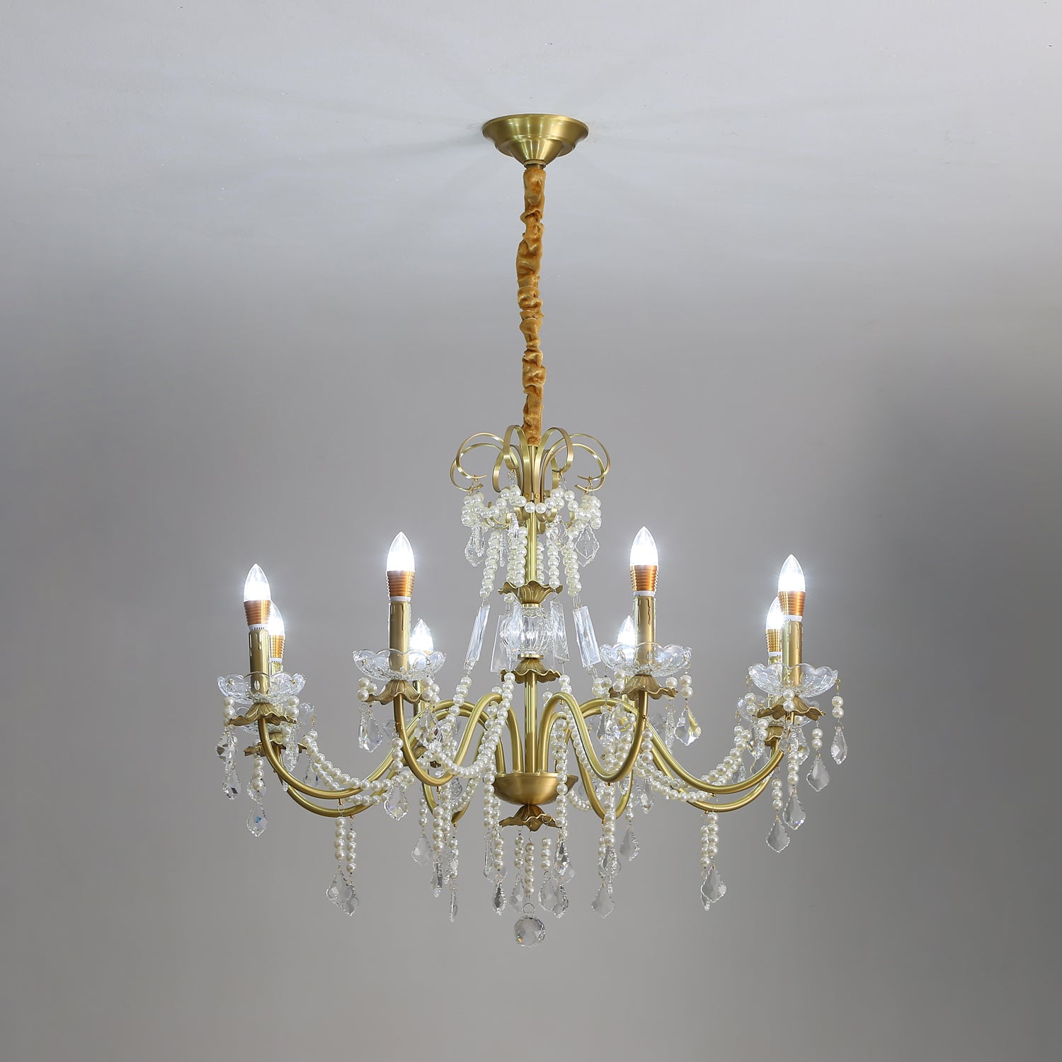 Lustra Eleganter Kronleuchter aus Kristallperlen-Letslighting