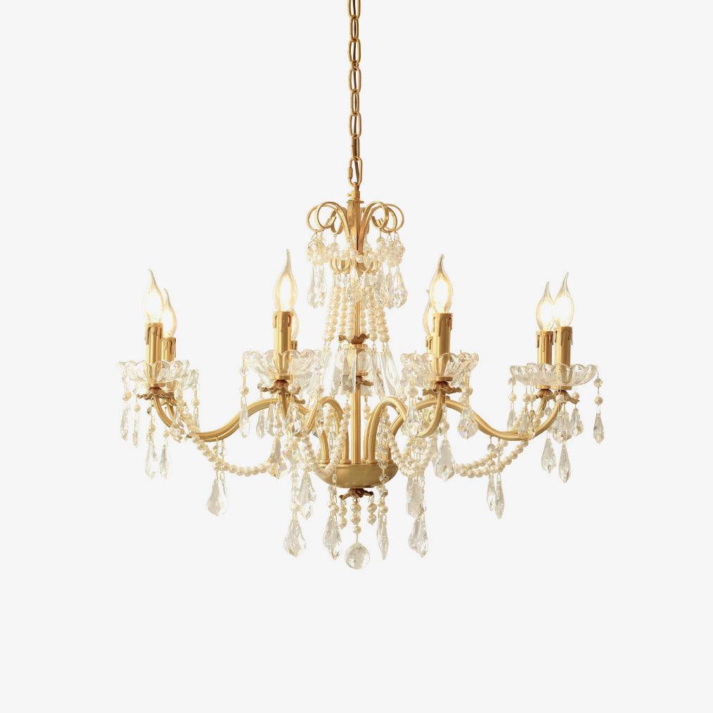 Lustra Eleganter Kronleuchter aus Kristallperlen-Letslighting