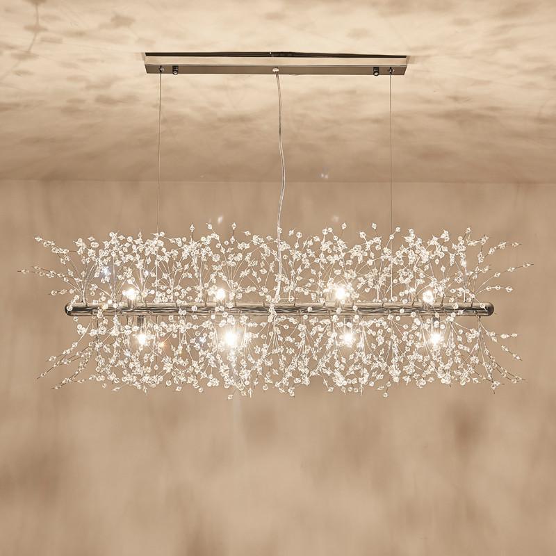 Lustra Kronleuchter Messing Lineare Kristallzweige-Letslighting