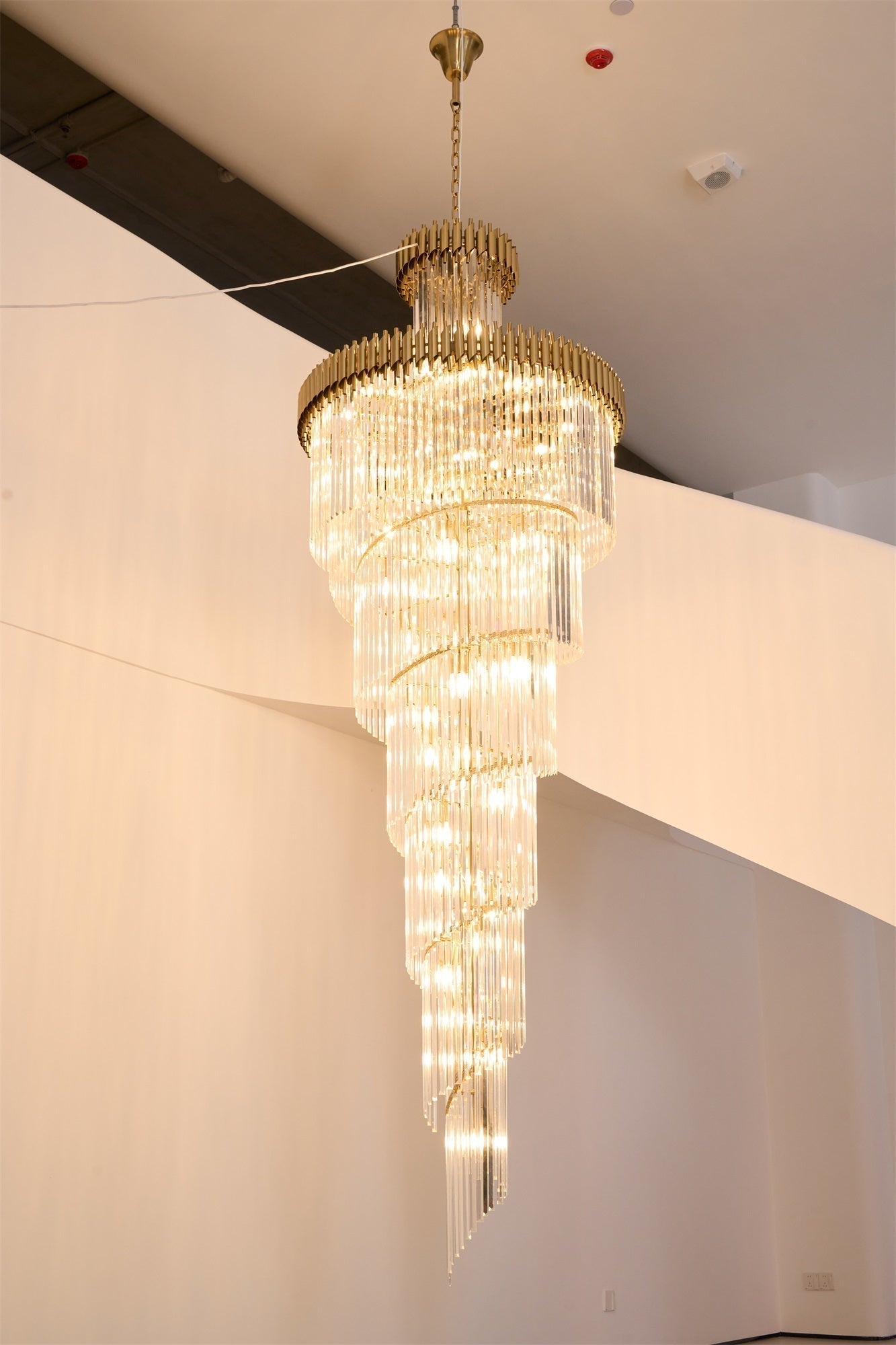 Eurmirila Kristallspiral-Kronleuchter-Letslighting