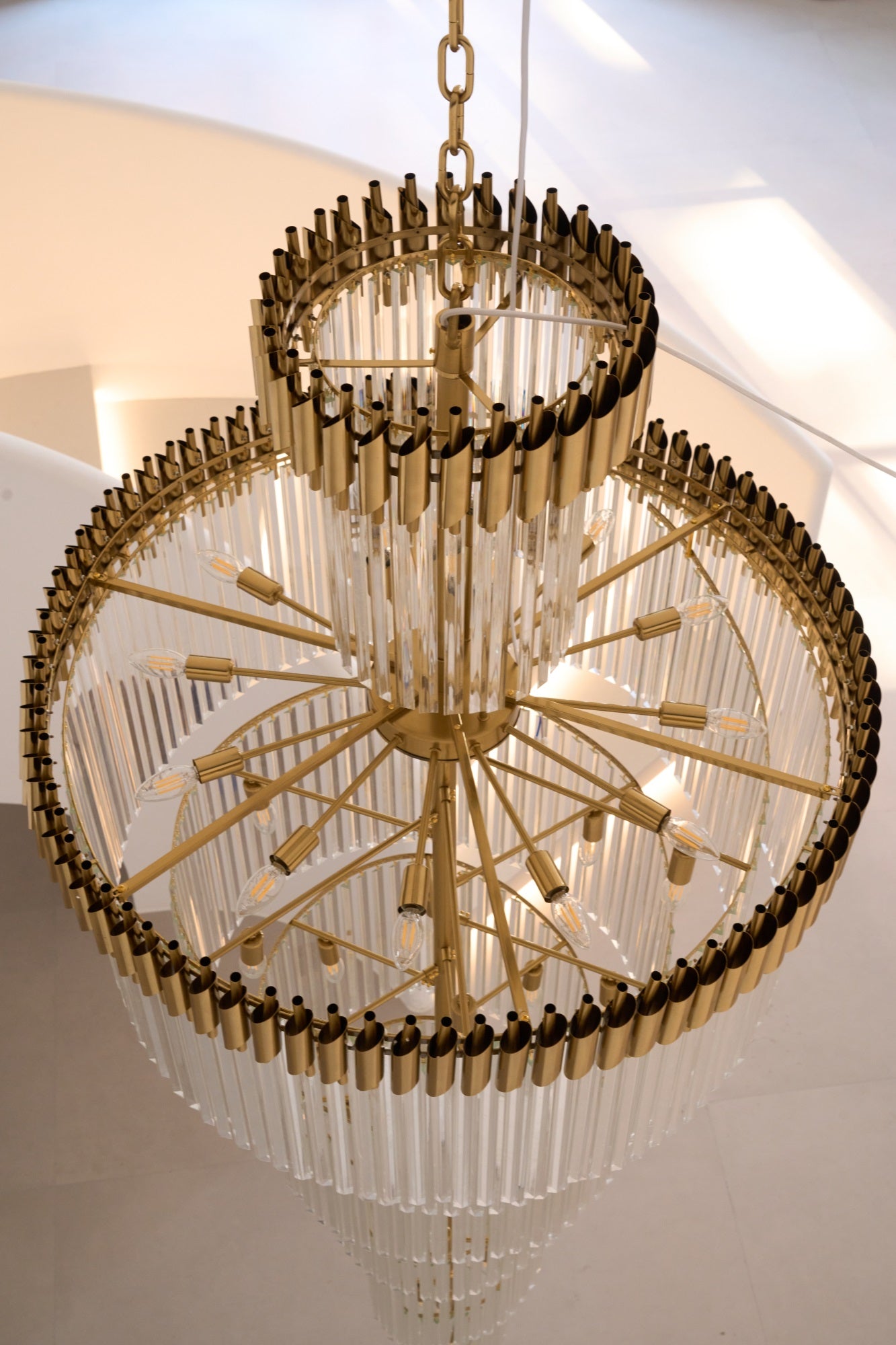 Eurmirila Kristallspiral-Kronleuchter-Letslighting
