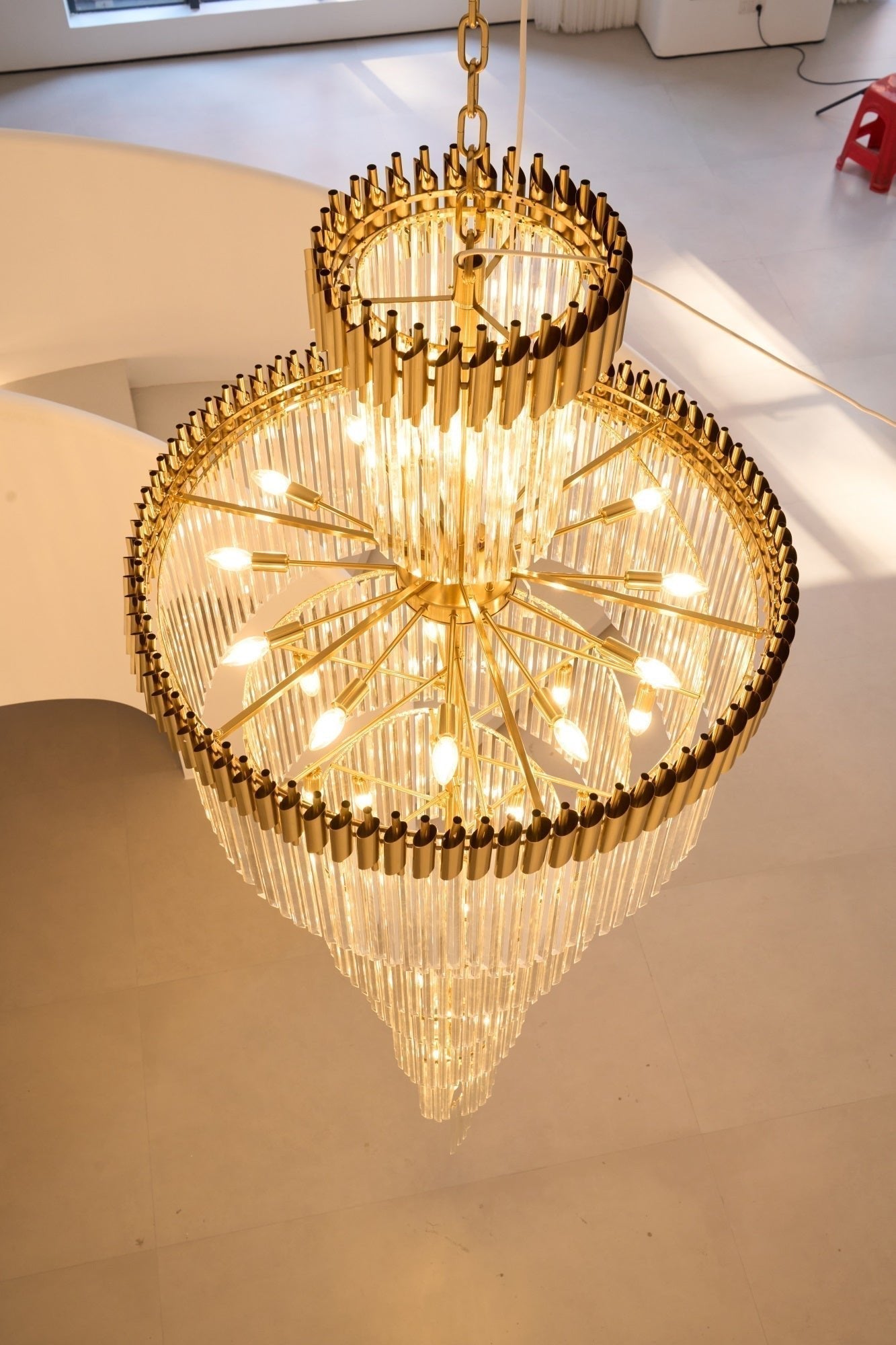 Eurmirila Kristallspiral-Kronleuchter-Letslighting