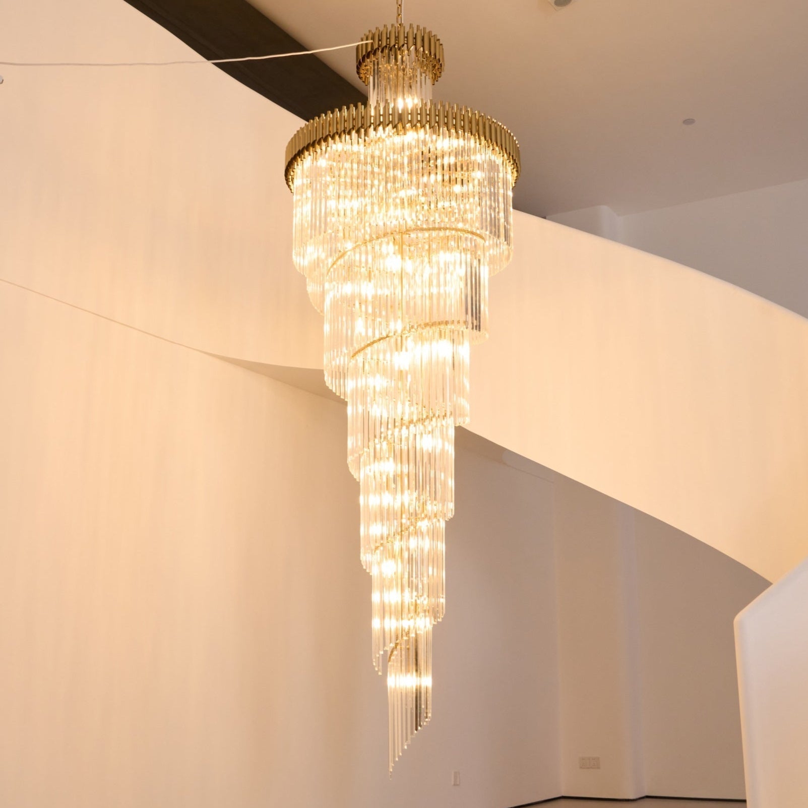 Eurmirila Kristallspiral-Kronleuchter-Letslighting