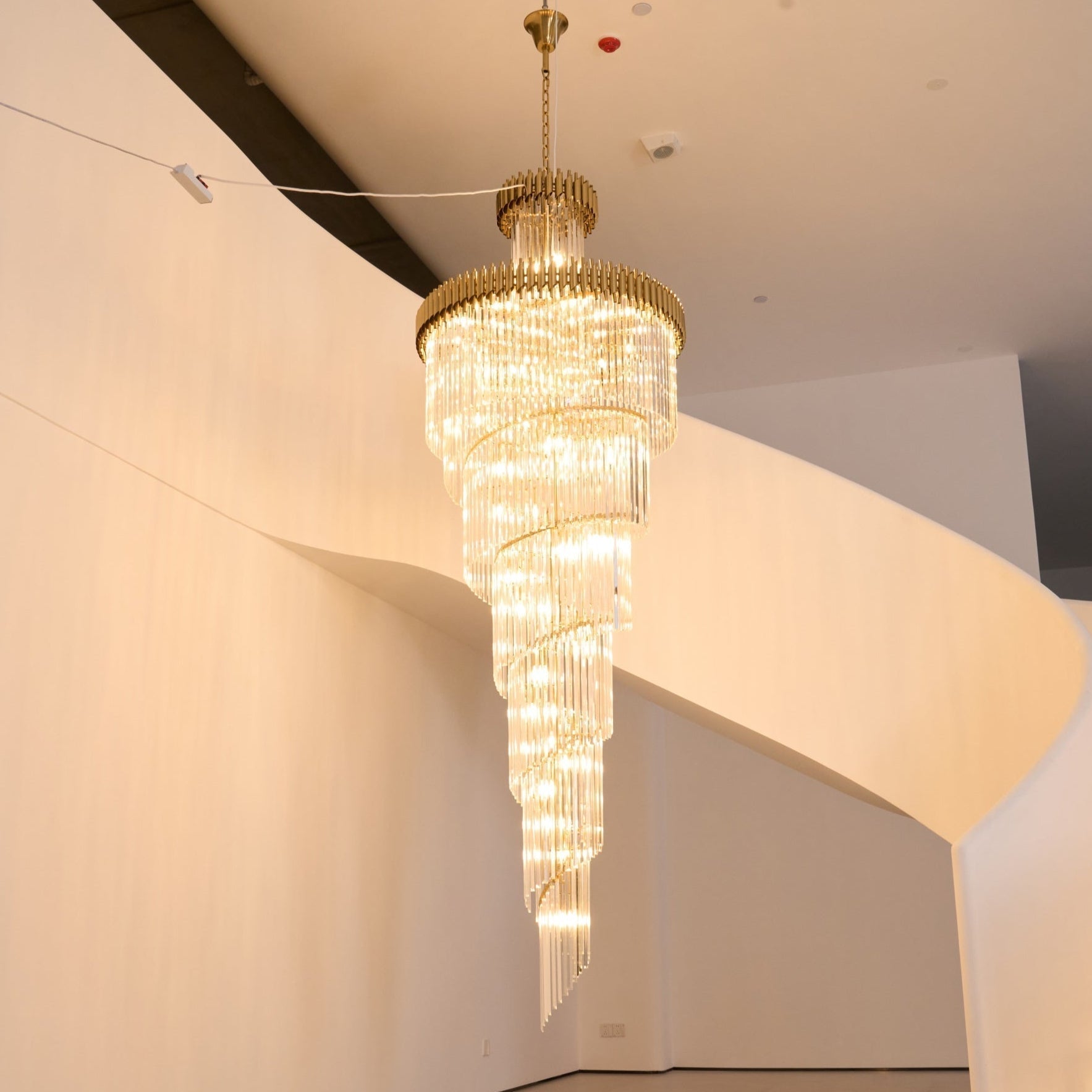 Eurmirila Kristallspiral-Kronleuchter-Letslighting