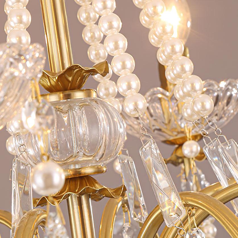 Lustra Eleganter Kronleuchter aus Kristallperlen-Letslighting