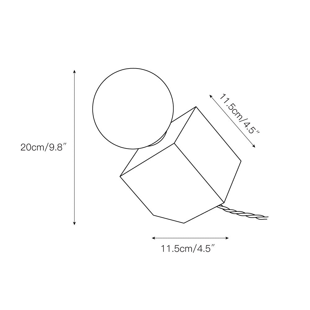 Cube Stone Table Lamp - Letslighting