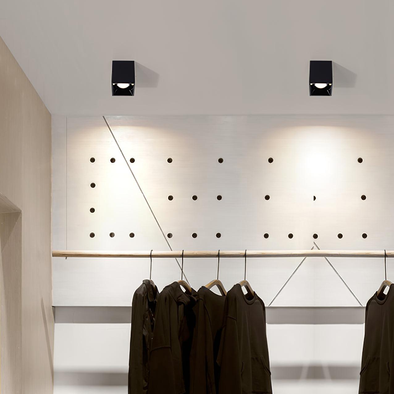 Lustra Deckenleuchte Cube Square Schwarz Strahler-Letslighting