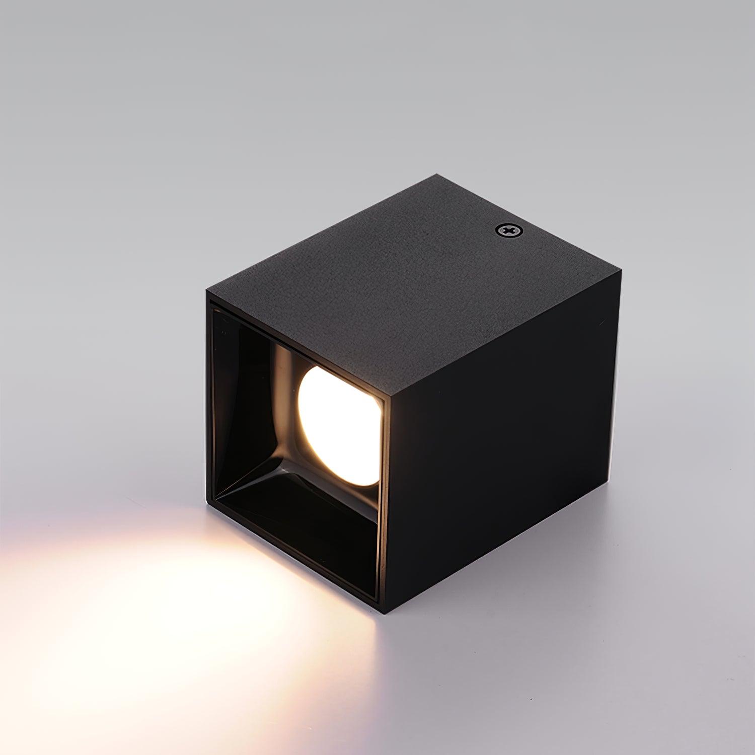 Lustra Deckenleuchte Cube Square Schwarz Strahler-Letslighting