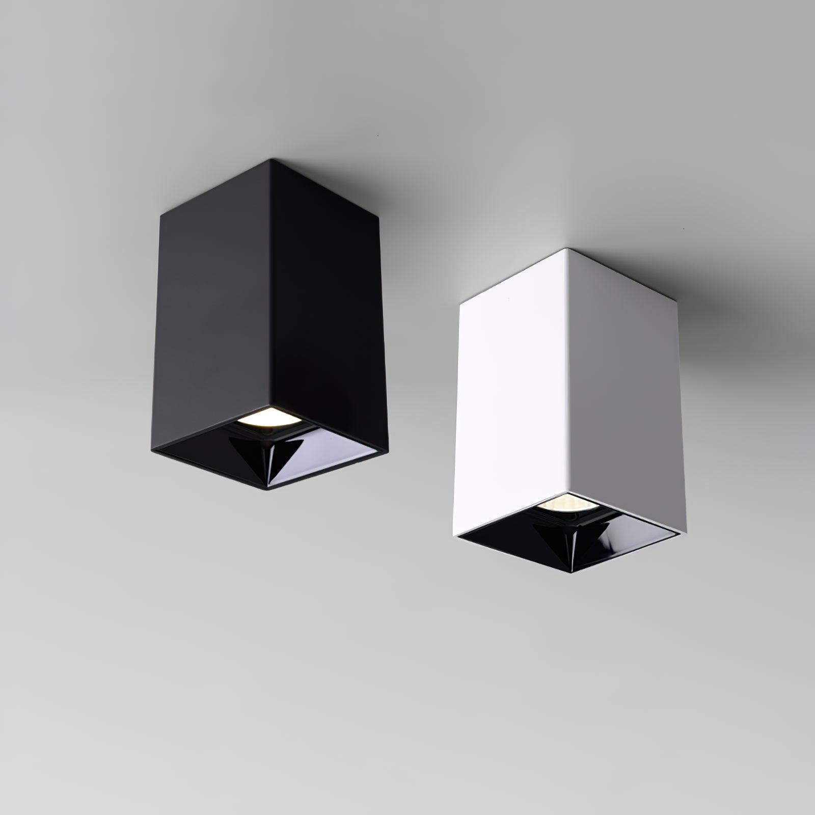 Lustra Deckenleuchte Cube Square Schwarz Strahler-Letslighting
