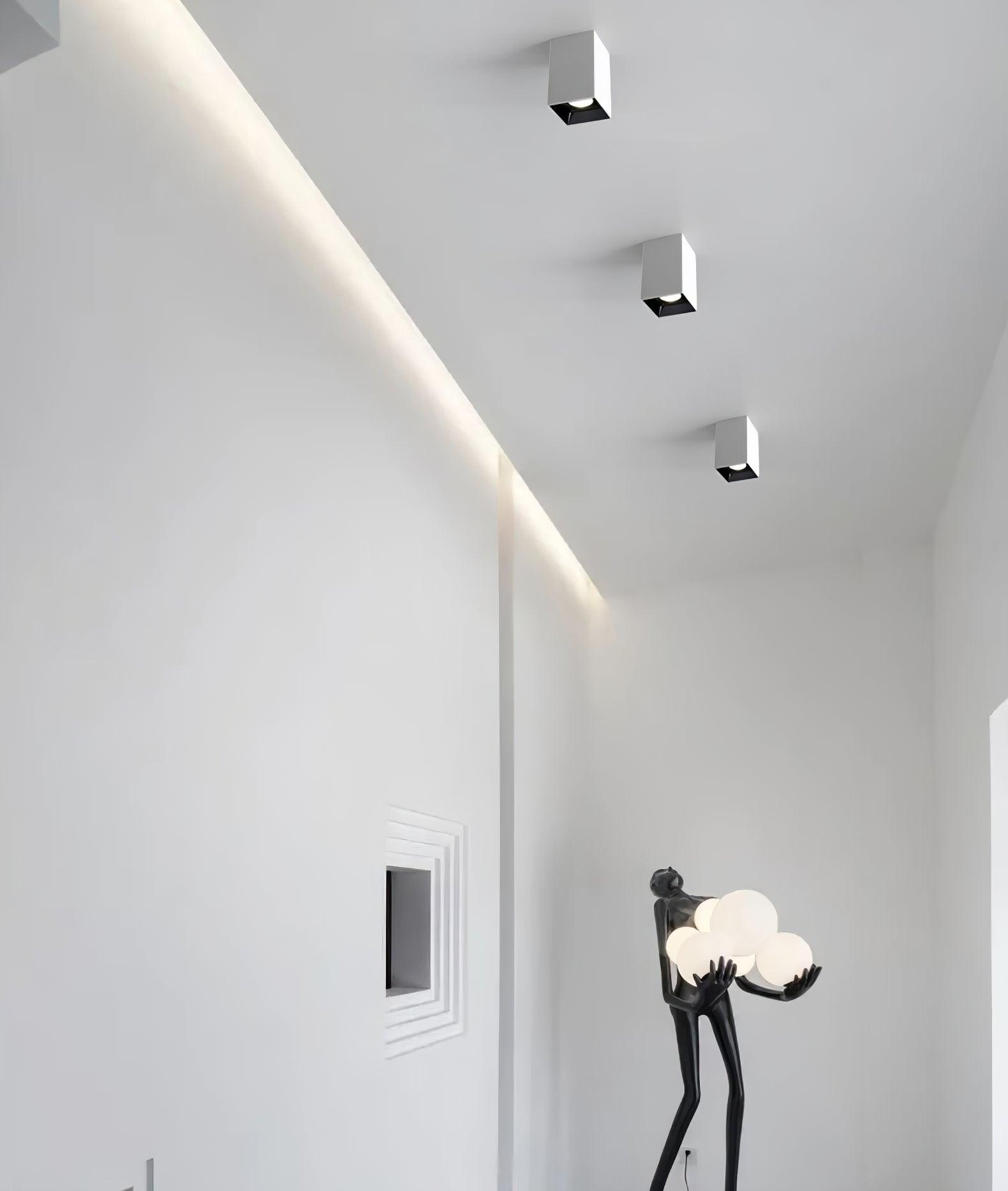 Lustra Deckenleuchte Cube Square Schwarz Strahler-Letslighting