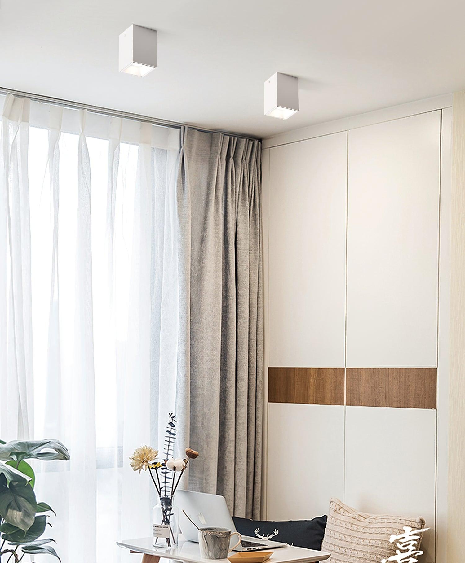 Lustra Deckenleuchte Cube Square Schwarz Strahler-Letslighting