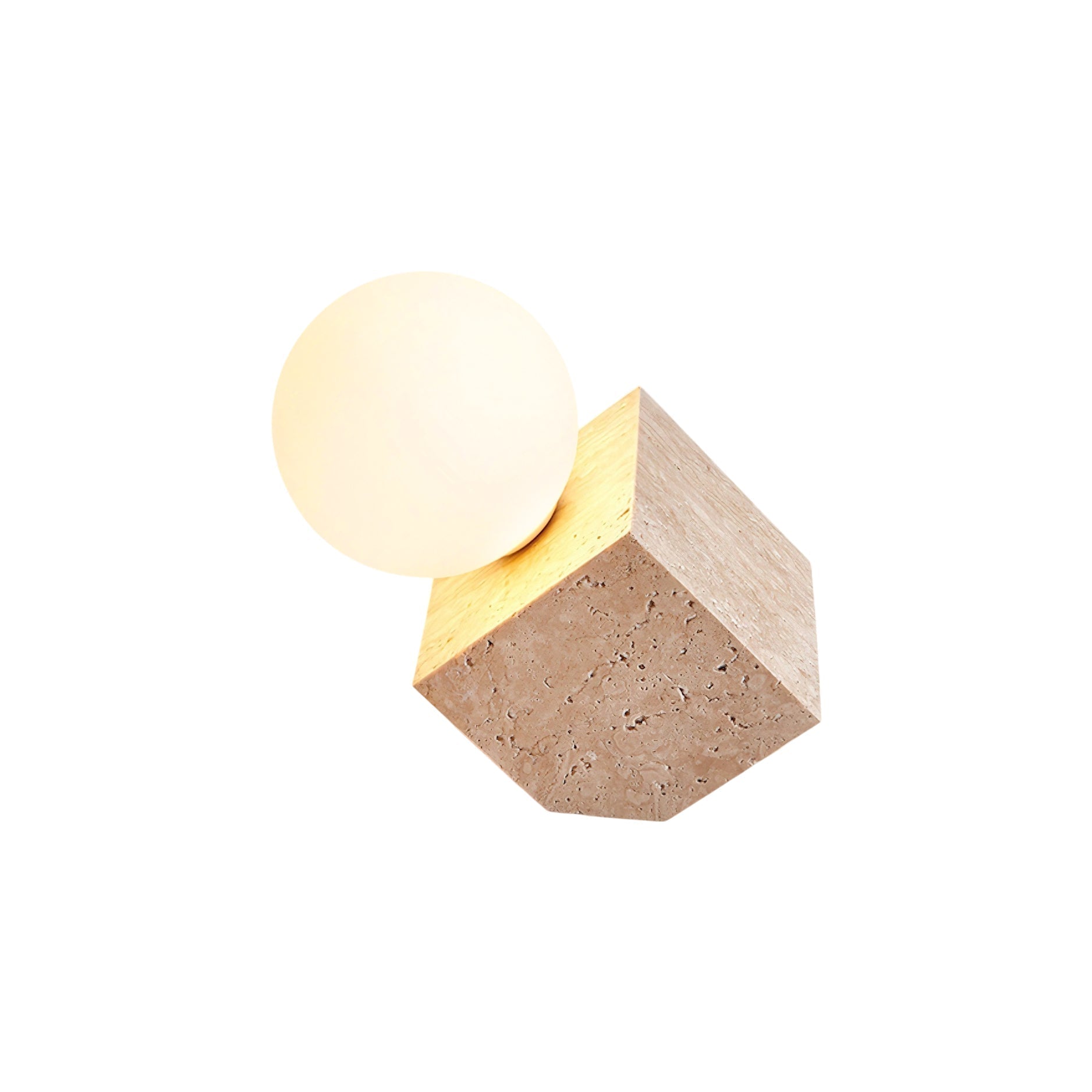 Cube Stone Table Lamp - Letslighting