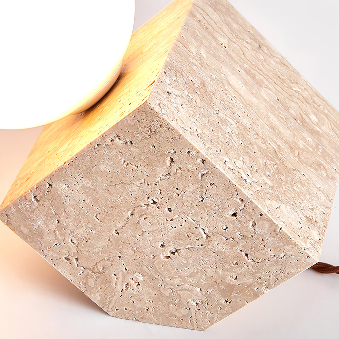 Cube Stone Table Lamp - Letslighting