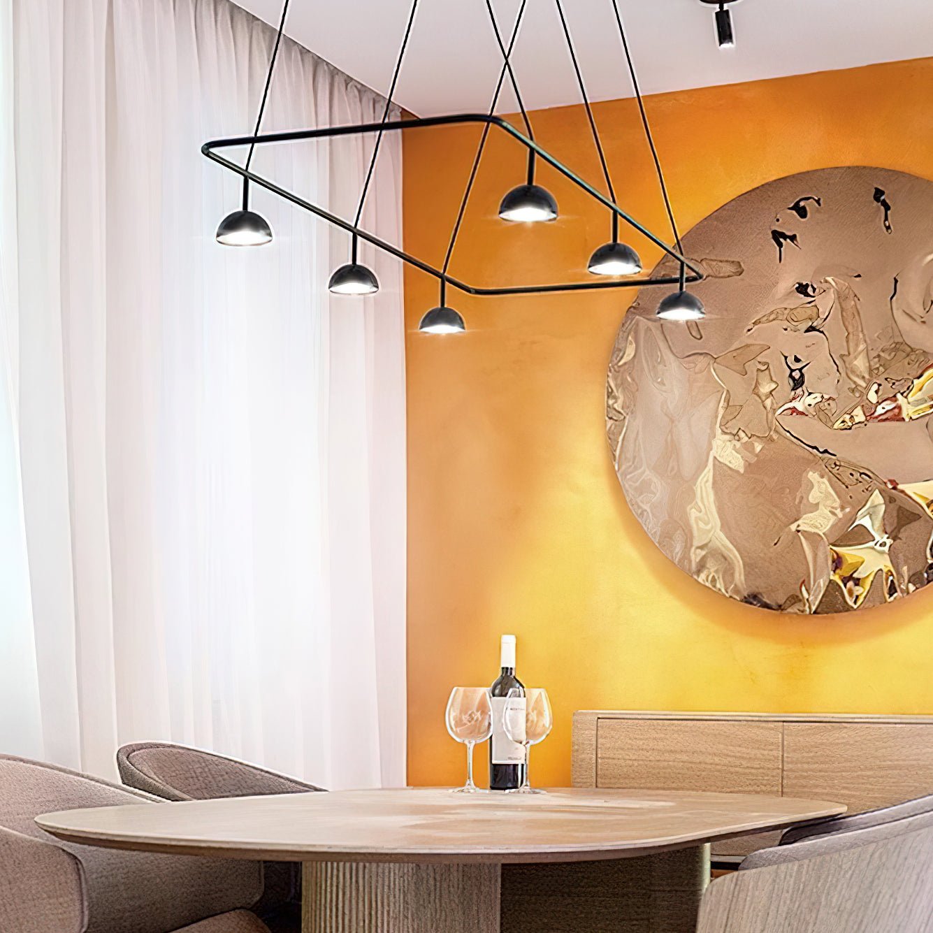 Aurora Minimalistischer Eleganter LED-Kronleuchter-Letslighting