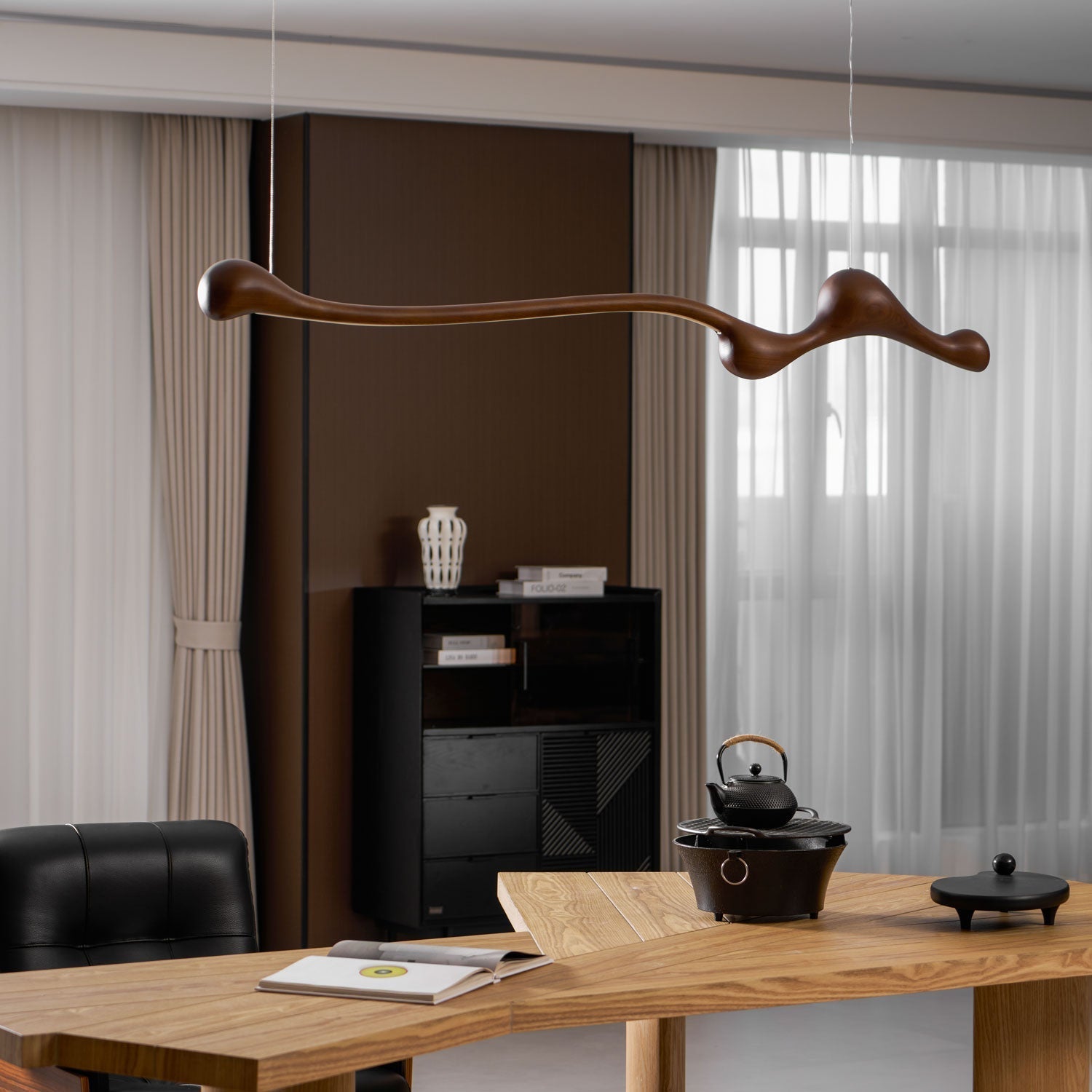 Solarace Holz Retro Pendelleuchte-Letslighting