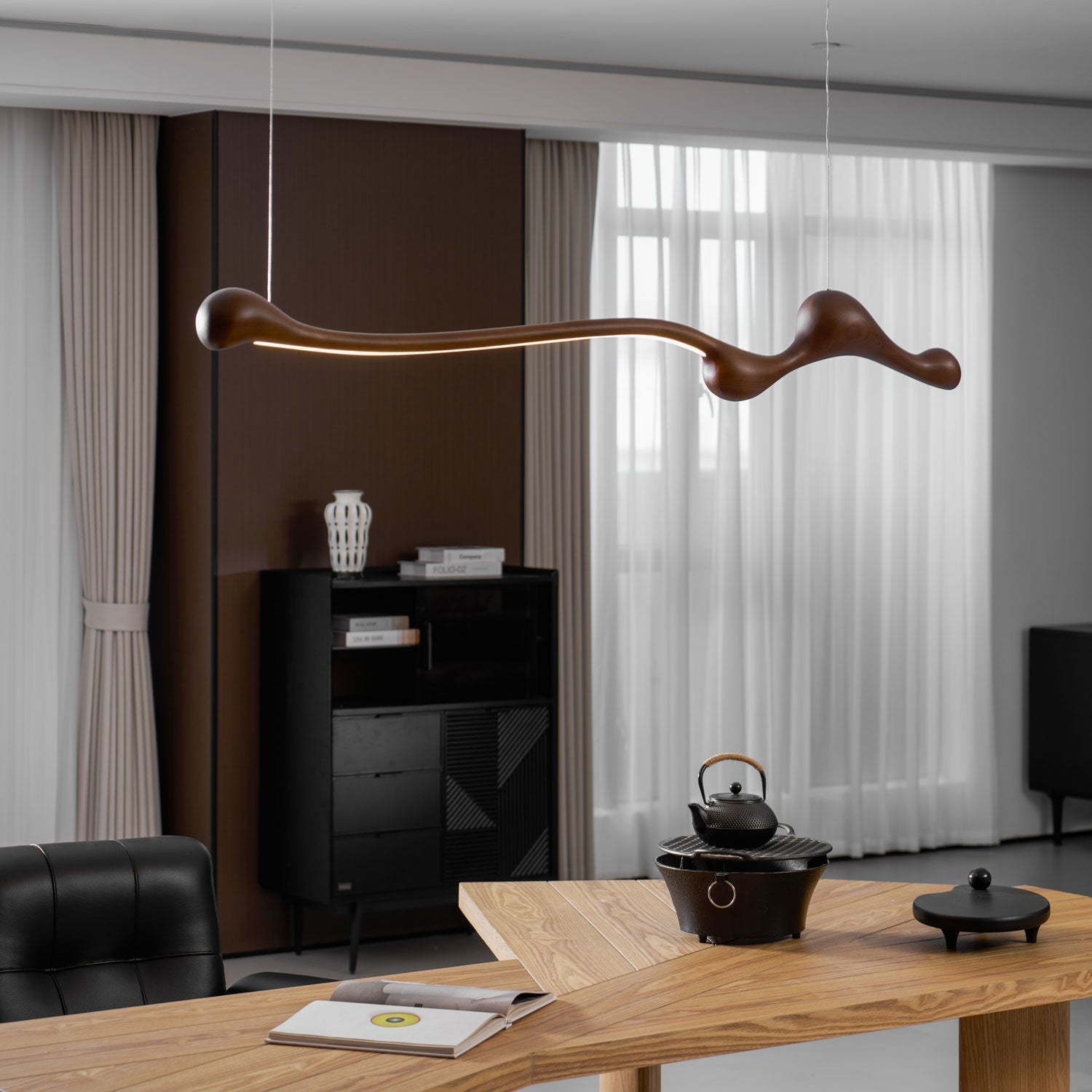 Solarace Holz Retro Pendelleuchte-Letslighting
