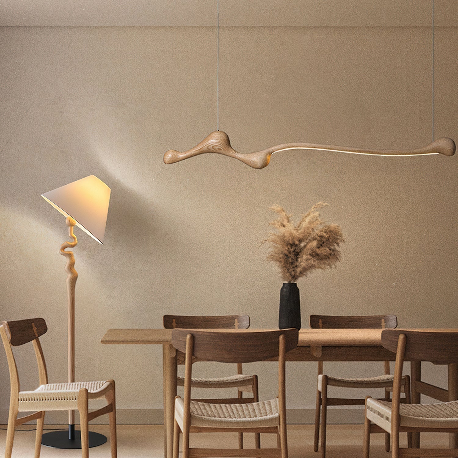 Solarace Holz Retro Pendelleuchte-Letslighting