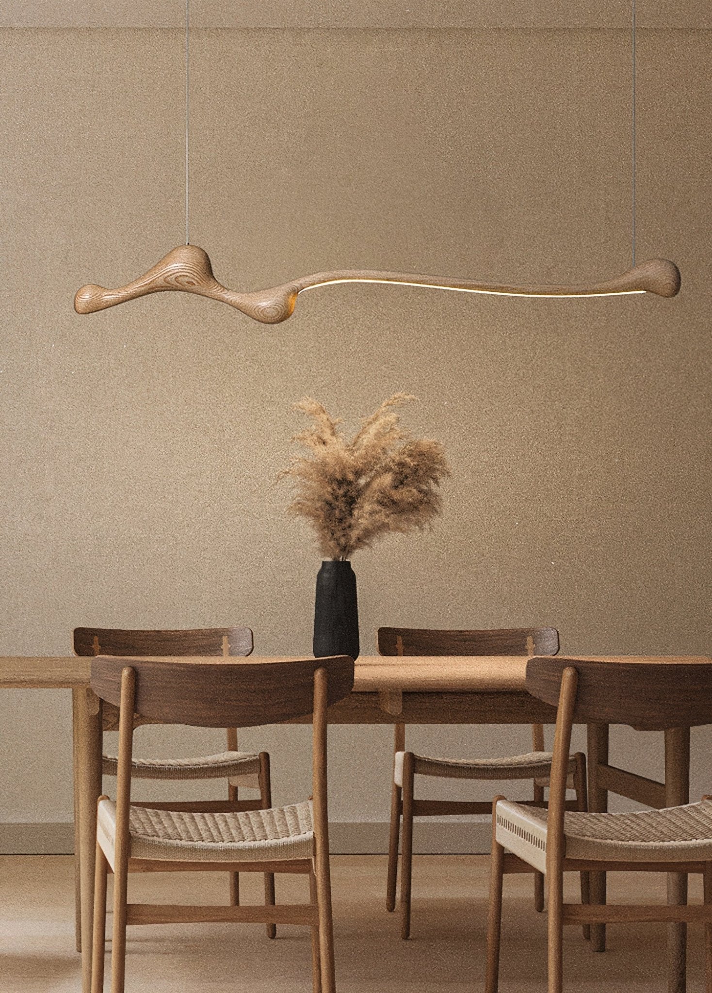 Solarace Holz Retro Pendelleuchte-Letslighting