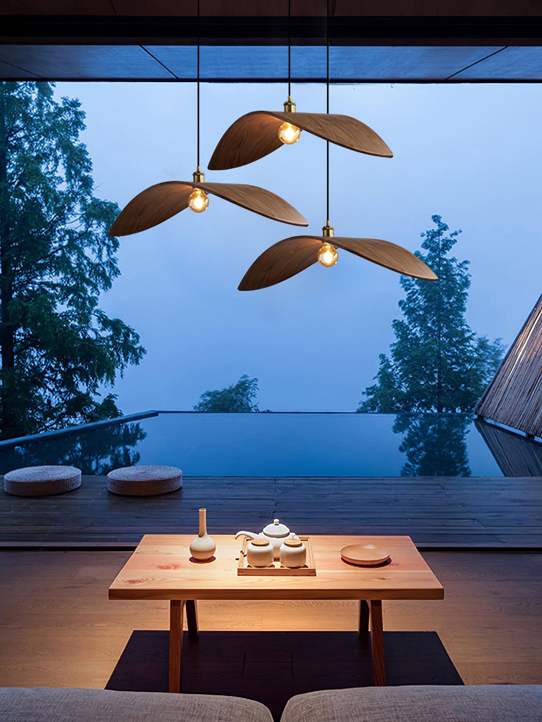 Curve Wooden Pendant Lamp - Blowlighting