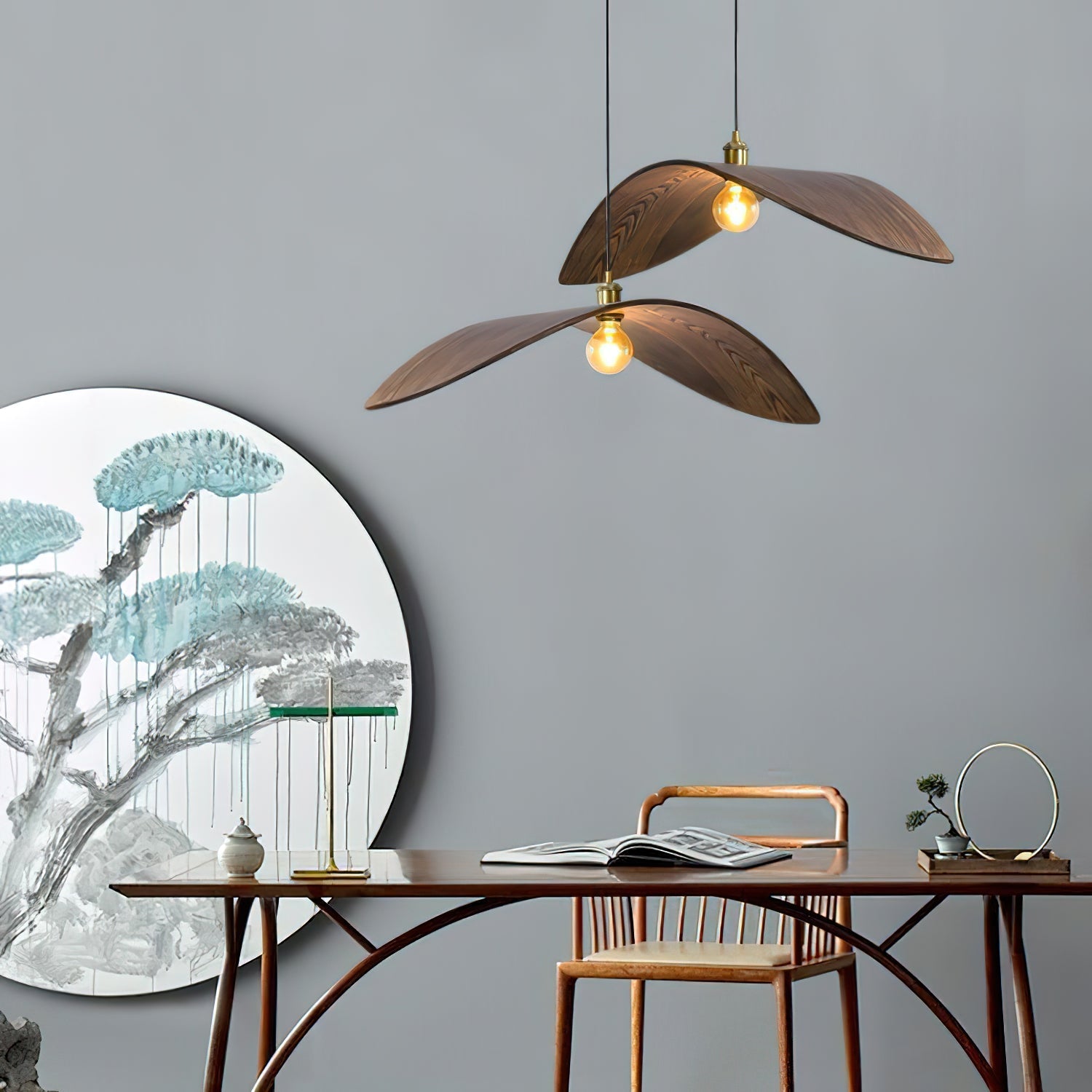 Curve Wooden Pendant Lamp - Blowlighting