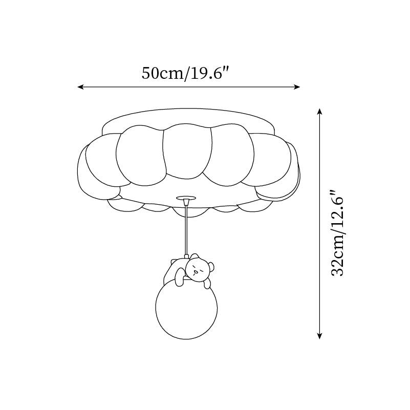 Quen Niedliche Kuchenbär-Deckenleuchte