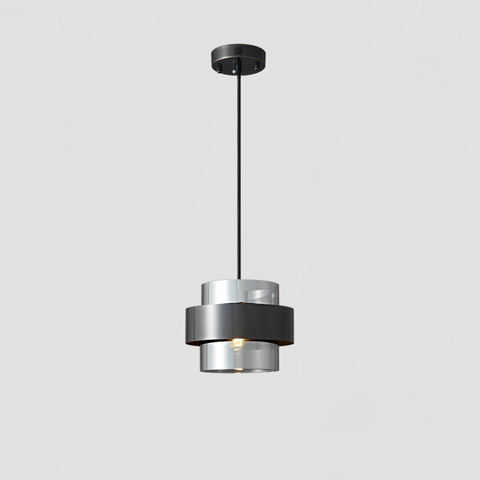 Solara Pendelleuchte Messing Zylinder Glas Modern-Letslighting