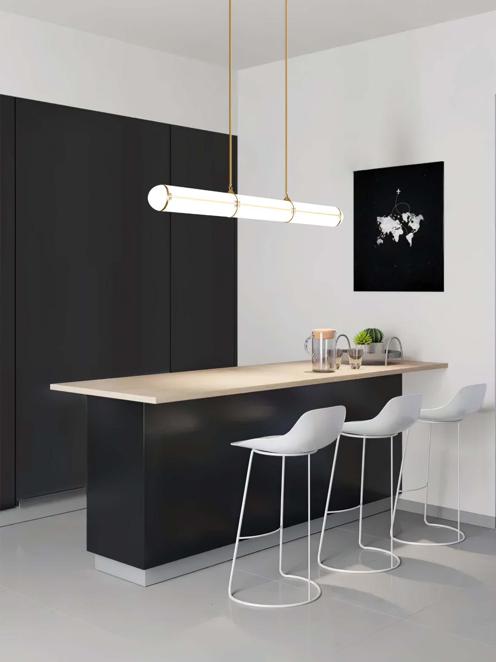 Lustra Pendelleuchte Leuchte Zylindrisch Endlos Esszimmer-Letslighting