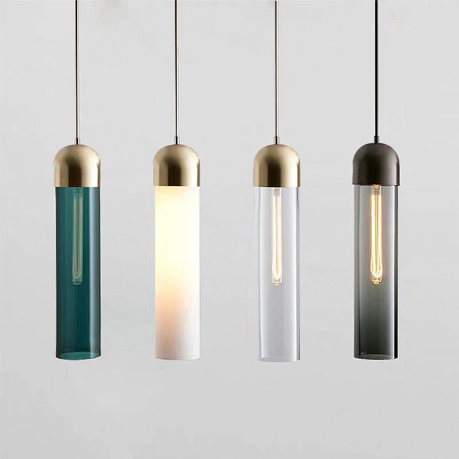 Eurcara Zylindrische Glas Pendelleuchte-Letslighting